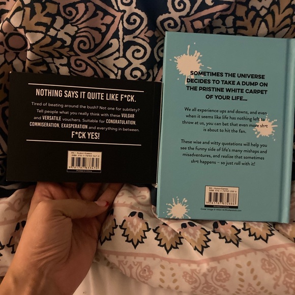 Book Bundle Sh*t Happens Roll With It & Vouchers Dark Humor & Inspiring Quotes - Picture 6 of 6